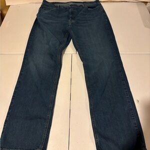 Levi’s 541 Regular Fit Straight Leg Blue Denim Jeans Men’s Size 42x36 Dark Wash